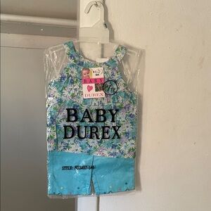 Floral Blue Kids Matching Set